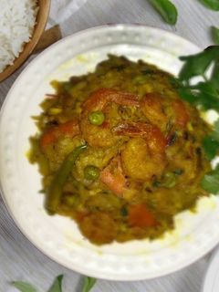 চিংড়ি মাছ দিয়ে বাঁধাকপি (Chingri mach diye bandhakopi recipe in Bengali) রেসিপির প্রধান ছবি