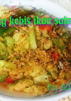 Foto resep Oseng kobis salmon