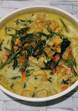 Foto resep Sayur Bobor Kangkung Tahu