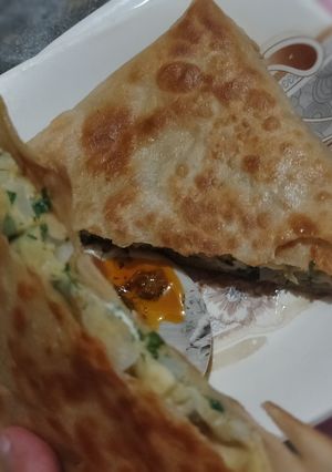 A picture of Egg Envelope paratha.