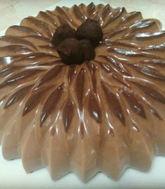 Una foto de Gelatina de chocolate abuelita