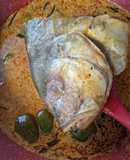 Gulai Kepala Ikan dengan Terung