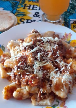 Una foto de Ñoquis de papas