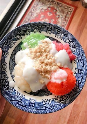 Hình của món Bánh bò hấp nước cốt dừa 🥥.