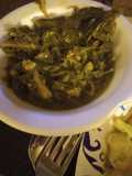 Kale Greens with Bits of the Bovine