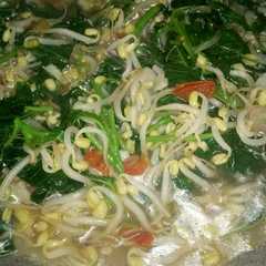 Tumis bayam cambah রেসিপির প্রধান ছবি