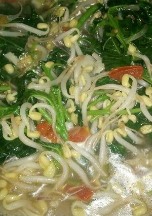 Foto resep Tumis bayam cambah
