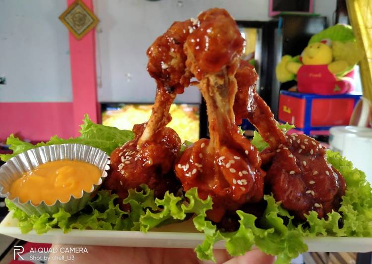 Resep Chicken drumstick ala recheese kw yang Lezat Sekali