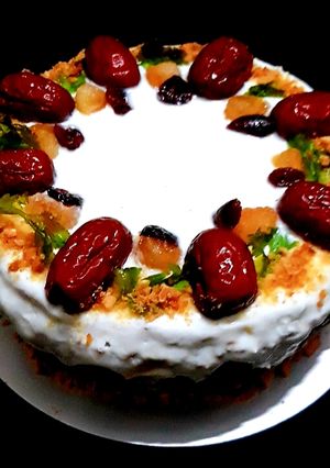 รูปของ เค้กแครอทข้าวโอ๊ตเพื่อสุขภาพ (Healthy oatmeal carrot cake)