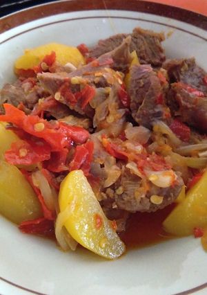 Foto resep Sambel daging simpel