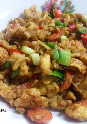 Foto resep Orak Arik Telur Sosis