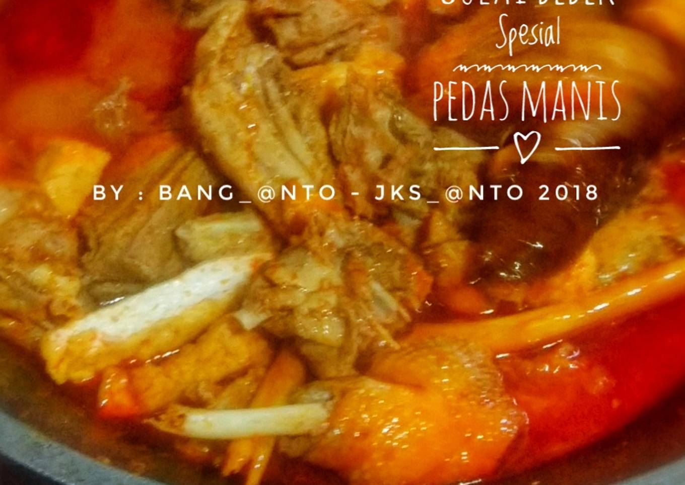 Gulai Bebek Spesial Pedas Manis (+Tips) Versi Santan
