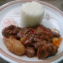 A picture of Lamb stew.