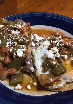 Una foto de Huevos rancheros mi estilo