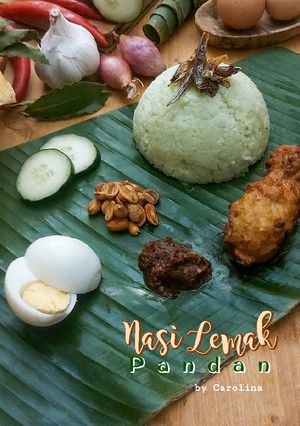 Foto resep Nasi Lemak Pandan