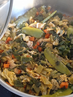 Una foto de Verduras pochadas