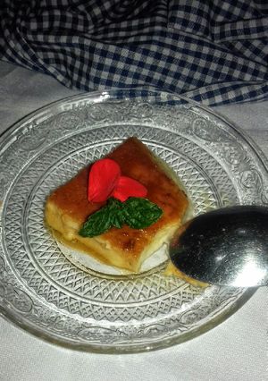 Una foto de Flan