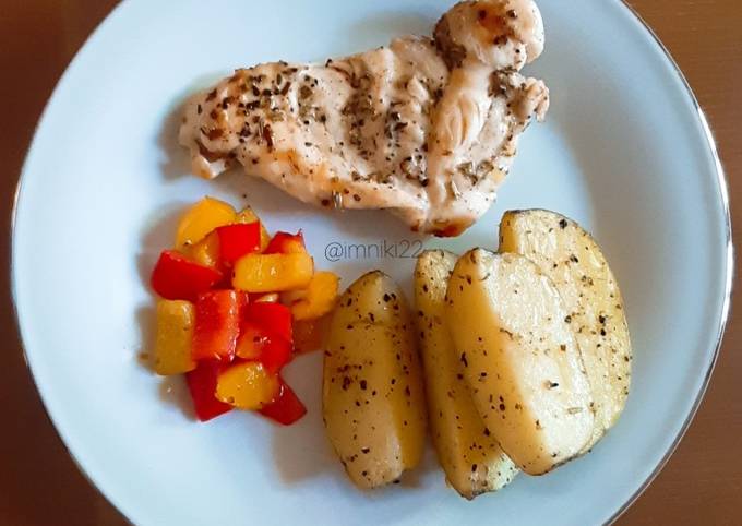 Resep Steak Ayam (Diet Friendly Meal), Maknyuss