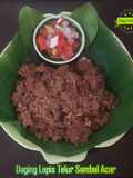 Daging Lapis telur Sambal Acar