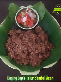 Foto resep Daging Lapis telur Sambal Acar