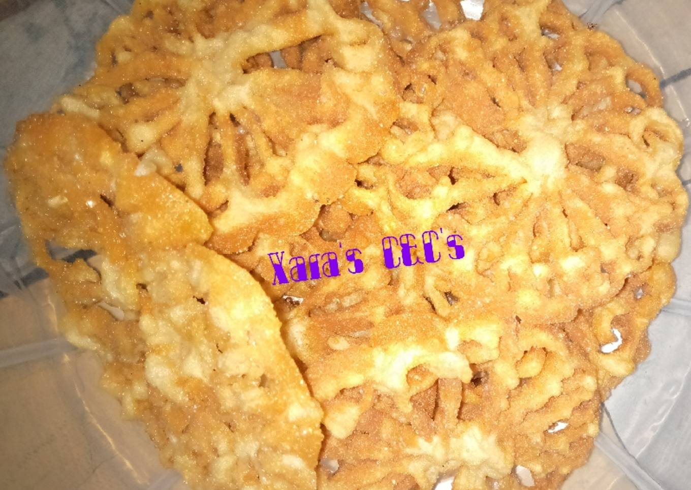 ekema or tsatsav (dirty pancakes)