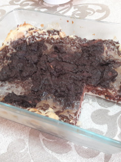 Una foto de Tarta de pan y chocolate sin gluten vegana 🍰