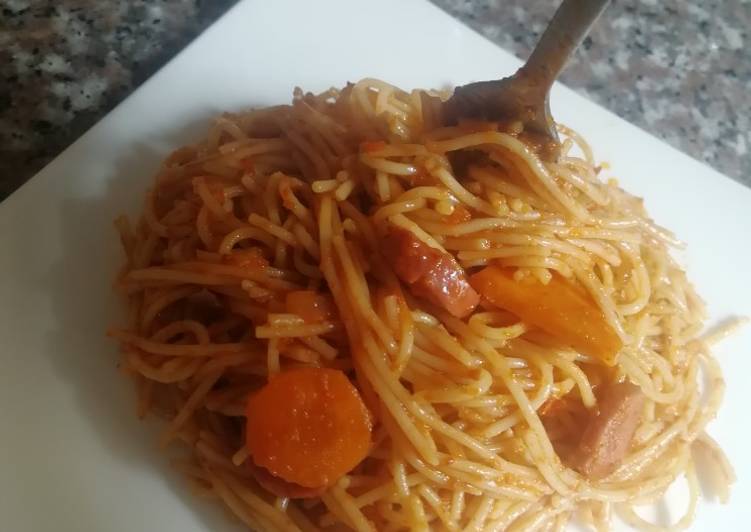 Fried spaghetti