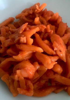 Una foto de Pasta fresca de calabaza