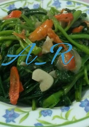 Foto resep Tumis kangkung simple