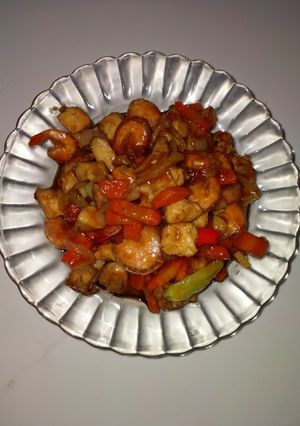 Foto resep Udang ayam asam manis