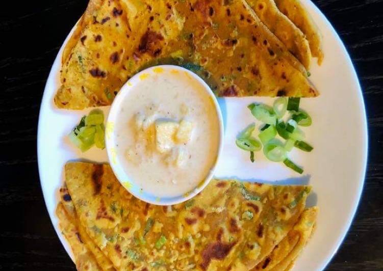 Recipe of Ultimate Spring Onion Paratha