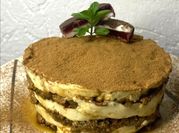 Una foto de crema de mascarpone al chocolate