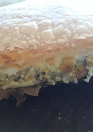 Una foto de Tarta de zucchini y choclo