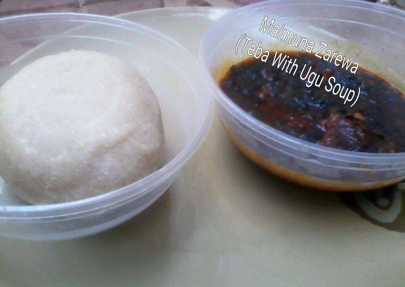 Eba and Ugu soup