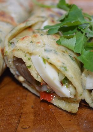 Una foto de Rolliitos de berenjena y queso