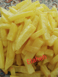 عکسی از دستور سیب زمینی سرخ شده رستورانی