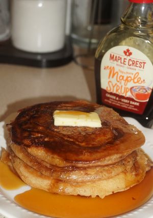 A picture of Cinnamon Swirl American Pancakes.