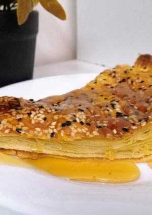 صورة لوصفة بنت الصحن بالعسل 🍯☕