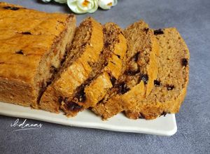 Foto resep Banana Cake Chocochip 1 telur tanpa mixer