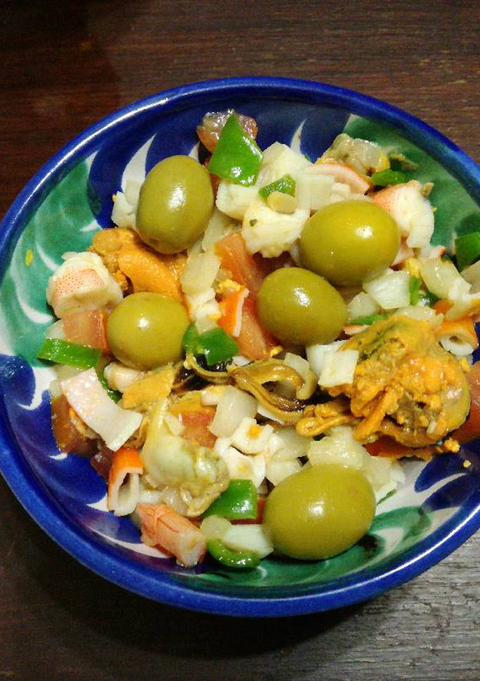 Una foto de Pipirrana con Frutos del Mar