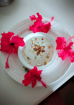 A picture of Sabudana kheer.