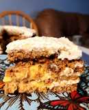 Орехово-морковный ПП тортик с манговым курдом