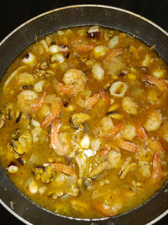 A picture of Spicy ButterRum SeaFood Mix.