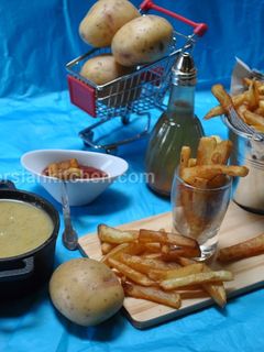 عکسی از دستور سیب زمینی سرخ کرده