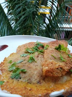 बचे हुए चावल का चीला (bachhe hue chawal ka cheela recipe in Hindi) रेसिपी मुख्य फोटो