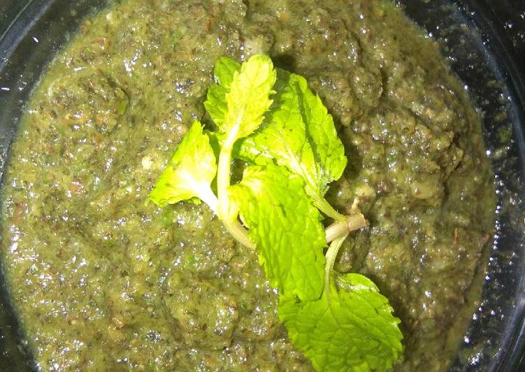 Steps to Prepare Homemade Mint chutney