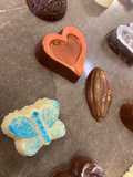Bombones de chocolates con rellenos de chapulín