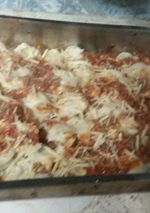 Una foto de Pasta casera rellena