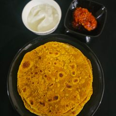 A picture of Moong paratha (protein rich).