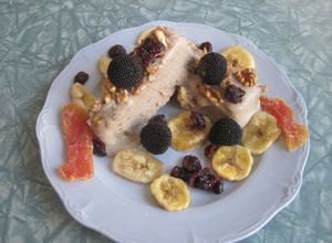 Una foto de Helado de banana o plátano sin azúcar apto diabéticos